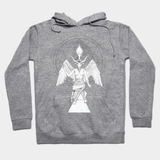 Baphomet White and black Hoodie